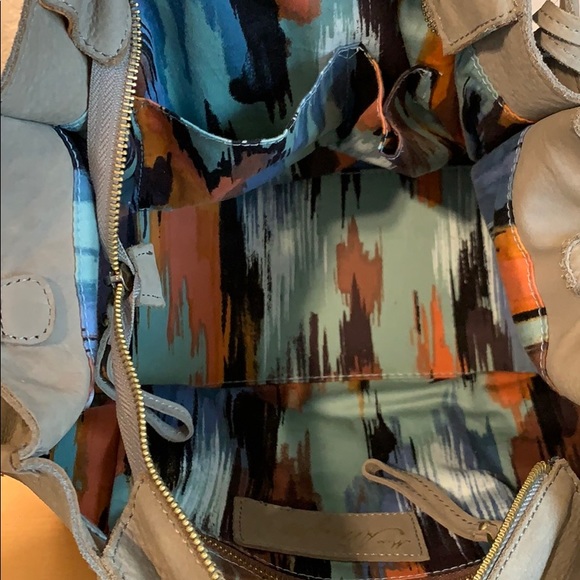 Anthropologie Miss Albright tassel tote purse gray - Picture 5 of 8